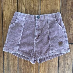Of  One Sea -Corduroy Girls Shorts in Tan  Size 9-10